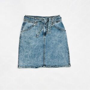 Joe’s Jeans Kids The Laney High Rise Belted Denim Mini Skirt